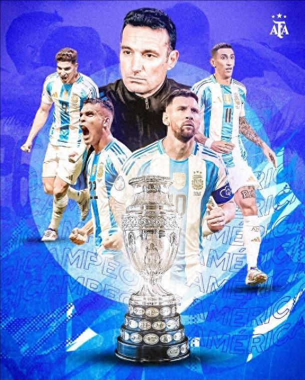 阿根廷队三比零击败巴西夺得美洲杯冠军